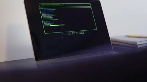 Older Systems Admin Restores Backup After Hack Stock Footage 326150401