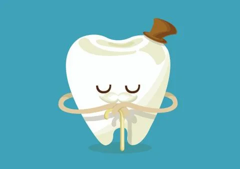 Older tooth Stock Illustration