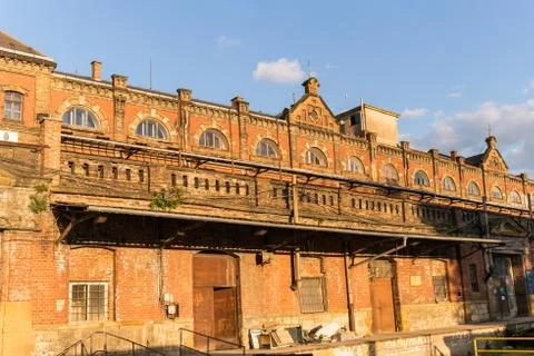 Older train station Brno Stock Photos
