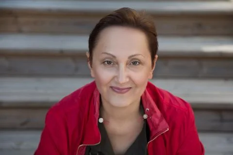 Older woman headshot Stock Photos