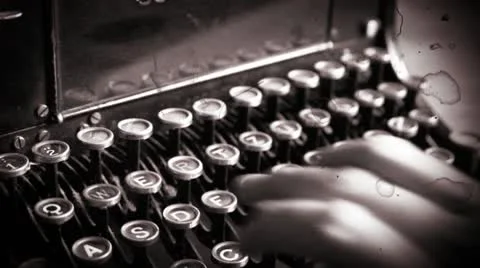 Oldfashioned typewriter 스톡 동영상 10586028