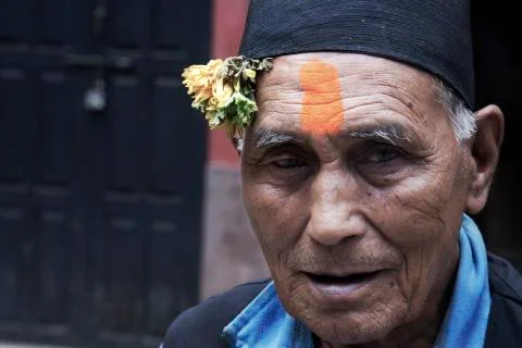 OLDMAN-Flower Fotos Stock