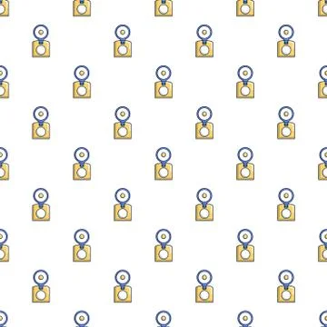 Oldschool camera pattern seamless Stock Illustration