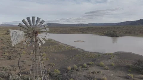 Oldschool Windmill Standing In Rustic Countryside Stock Footage 344999593