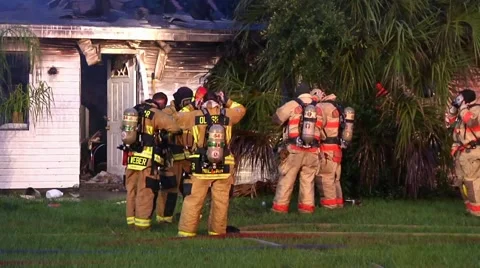 Oldsmar house fire 3 Stock Footage 933863