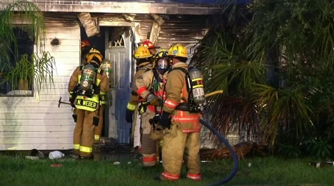Oldsmar house fire Stock Footage 934329