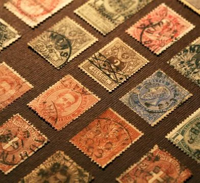Old Stamps Stock Photos