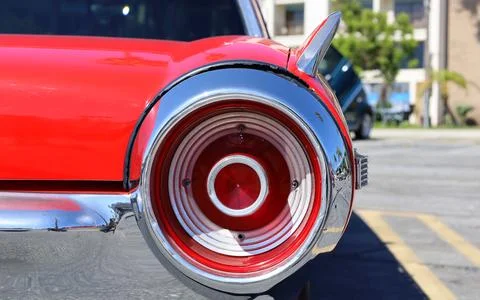 Oldtimer car detail, the backlights Foto stock