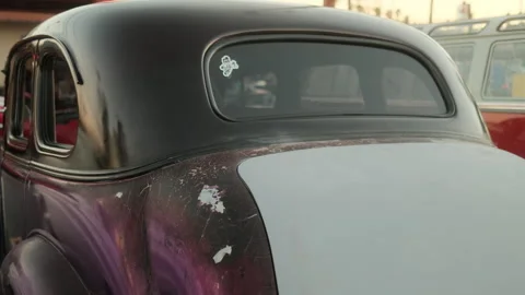Oldtimer car In Los Angeles Stock Footage 293181347