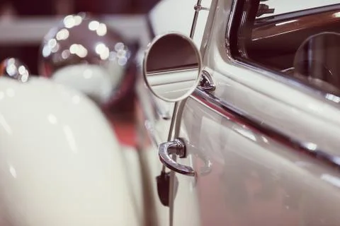 Oldtimer rearview mirror Stock Photos