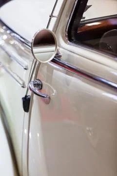 Oldtimer rearview mirror Stock Photos