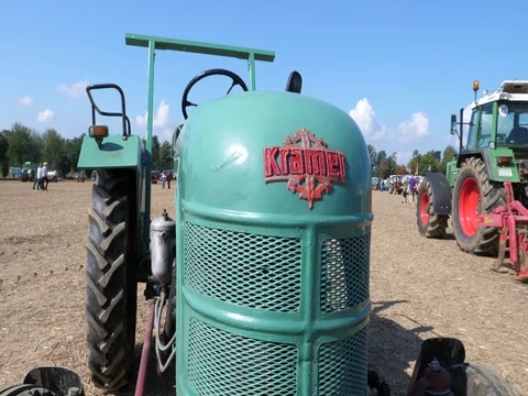 Oldtimer Tractor Kramer - UHD 4K Stock Footage 82602496