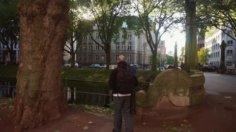 Oldtown of Düsseldorf Germany Stock Footage 56331815