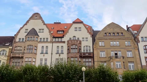 Oldtown of Düsseldorf Germany Stock Footage 56343601