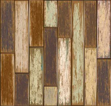 Old Wooden texture background. vector illustration. Stock Illustration