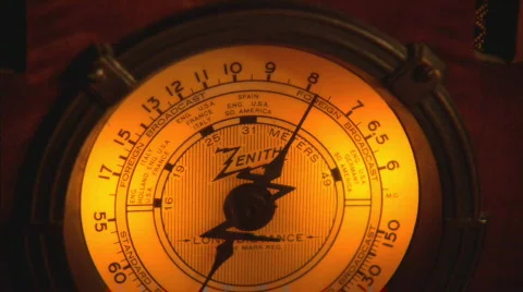 OldZenithRadioFaceDial Stockbeeldmateriaal 400154