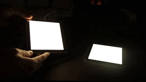 OLED light panel technology. Hi-tech technology that can be used on walls Stock Footage 108310561