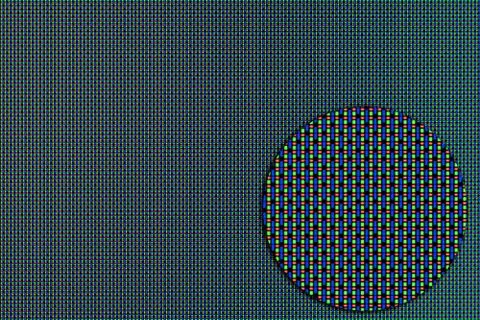 OLED screen macro Stock Photos