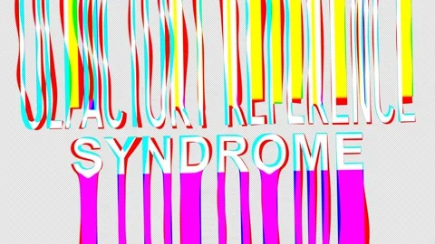 Olfactory Reference Syndrome. Animated text. Alpha channel, 4K. Stock Footage 154885893