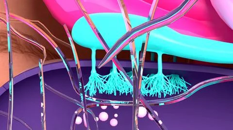 Olfactory system, sensory system used for smelling, olfaction  senses. Illustrazione stock