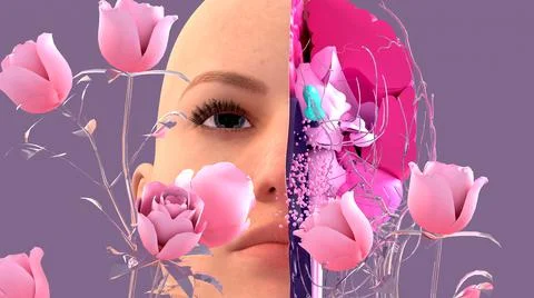 Olfactory system, sensory system used for smelling, olfaction  senses. Illustrazione stock