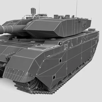 Olifant Mk1B Battle Tank ~ 3D Model #91483464 | Pond5