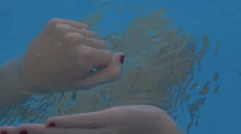 Olimpyc swimming pool choreography Stock Footage 64928767