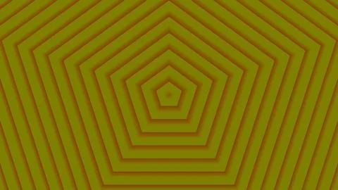 Olive Abstract Background with Concentric Pentagon Texture Stock Illustration
