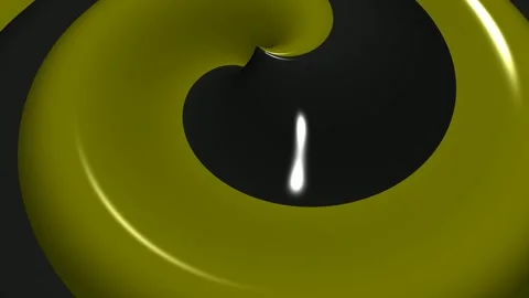 Olive and Black Spiral Waves, Background, Paints, Unique Design, Exclusive Stock Footage 303661030