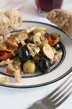 Olive antipasti Stock Photos