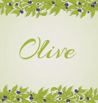 Olive background Stock Illustration