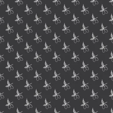 Olive branch seamless pattern. Natural background Design with olives for oliv Stock Photos