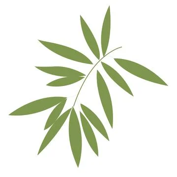 Olive branch. Simple icon  for your design. Vector illustration. Stock Illustration
