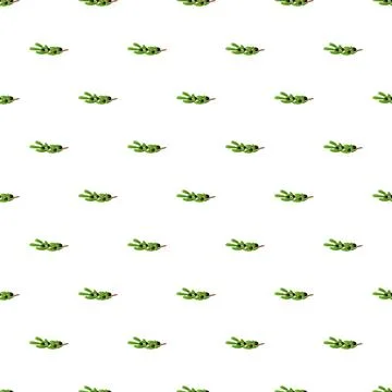 Olive branches seamless pattern with green leaves Stock Illustration