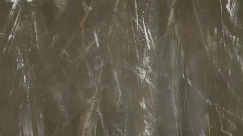 Olive Brown Scratched Grunge Texture With Smoky Translucent Surface Stockbeeldmateriaal 335892767