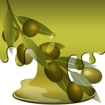 Olive Butter Stock Illustration