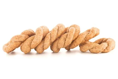 Olive crackers Tasty round olive crackers on white background. Copyright: ... 스톡 사진
