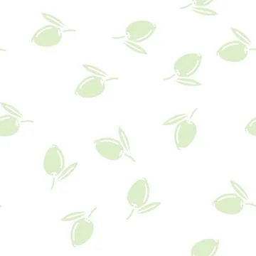 Olive food glyph vector seamless pattern Illustrazione stock