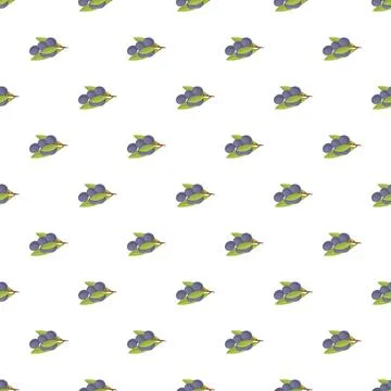 Olive fruit branches forming seamless pattern background Illustrazione stock