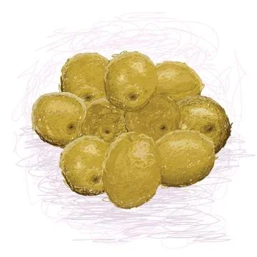 Olive fruits Stock Illustration