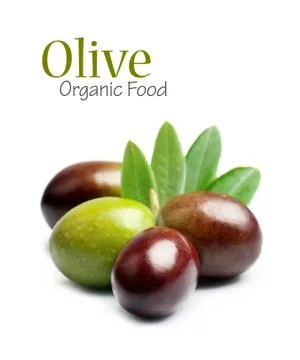Olive fruts isolated. Stock Photos