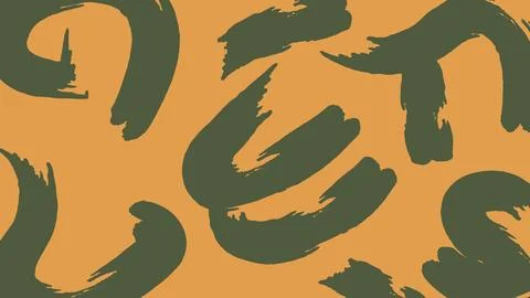 Olive green brush background Stock Illustration