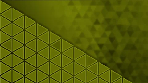 Olive green color flickering Triangular shapes pattern background Stock Footage 217906945