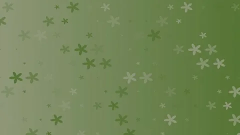 Olive green flower grid 4K resolution floral pattern background video Stock Footage 342237406