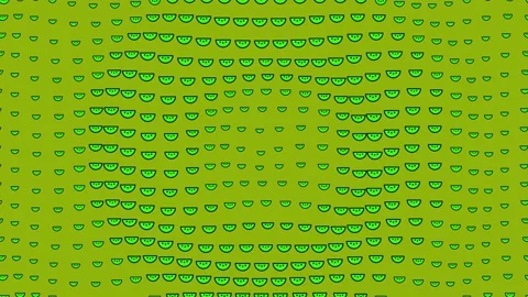 Olive Green Halftone Fruit Graphic Animation Stock Footage 343421847