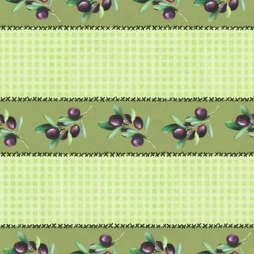 Olive green patchwork , seamless pattern 库存插图