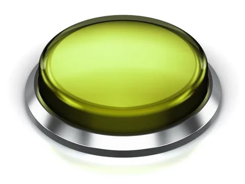 Olive green round button Stock Illustration