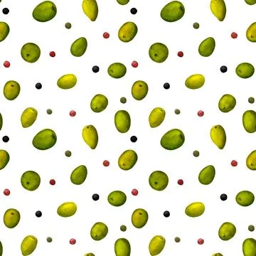 Olive green. Seamless pattern for prints on wallpaper, textiles, diy, scrapbo Stock Illustration