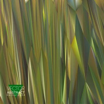 Olive green vector geometric background of polygons. Stock Illustration