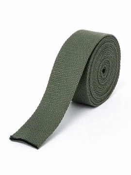 Olive green webbing strap diagonal variant Stock Photos